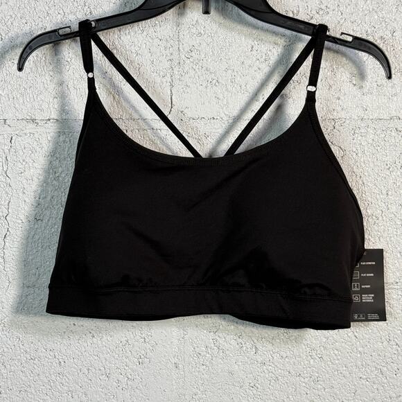 ID Ideology Plus Size Low Impact Sports Bra 1X Black - Picture 1 of 7